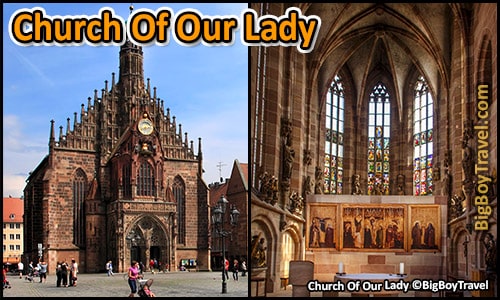Free Old Town Nuremberg Walking Tour Map - church of our lady Frauenkirche