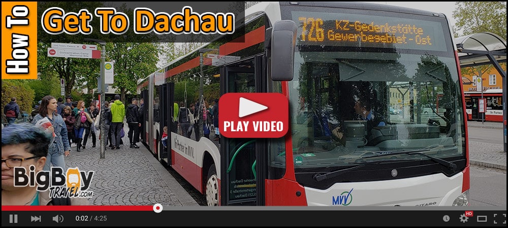 Best Way How to get from Munich to Dachau by metro train bus 726