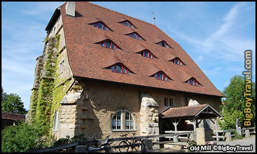 Free Rothenburg City Wall Walking Tour Map Turmweg Guide Medieval Town Walls - Horse Mill Corn Rossmuhle Youth Hostel