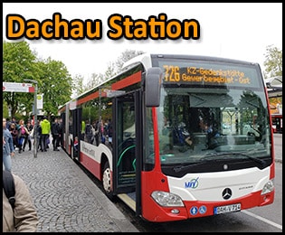 How to get from Munich to Dachau metro train bus 726