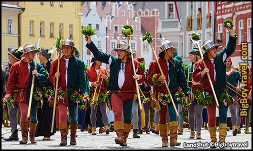 top ten day trips from munich germany best side trips - Landshut village medieval wedding passion play