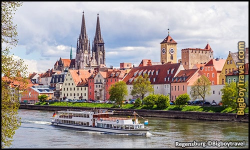 top ten day trips from munich germany best side trips - Regensburg Danube River Cruise Stone Bridge Roman