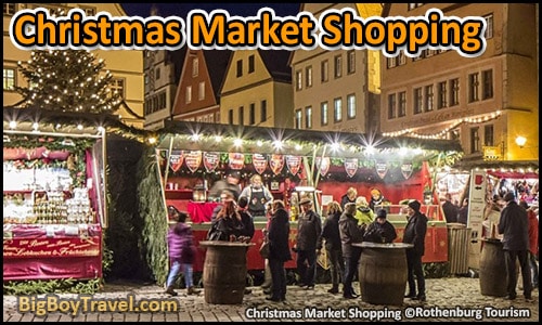 Advent Christmas Market In Rothenburg Germany Reiterlesmarkt visiting tips - outdoor shopping stands