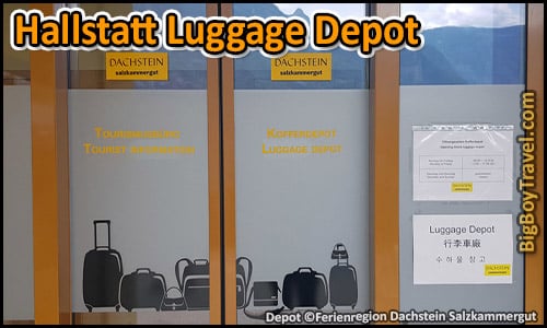Hallstatt luggage storage bag lockers - Old Town Hallstatt Luggage Depot Dachstein Salzkammergut