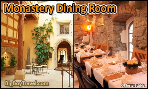 top ten best restaurants In Rothenburg germany - Monastery Dining Room KlosterStuble inside