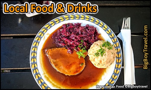 top ten best restaurants In Rothenburg germany - franconian food