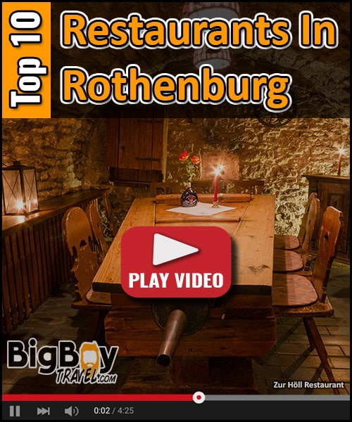 Best Restaurants in Rothenburg Germany: Top 10 Places To Eat