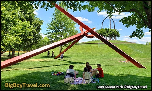 Free Minneapolis Riverfront Walking Tour Map Mill District - Gold Medal Park Sculpture Art