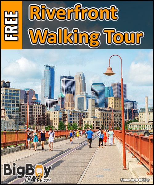 Free Minneapolis Riverfront Walking Tour Map Mill District