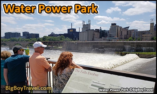 Free Minneapolis Riverfront Walking Tour Map Mill District - Water Power Park Falls